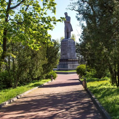 Monastery Island, St. Nicholas Church, Monument to T.G. Shevchenko, city of Dnipro, Ukraine