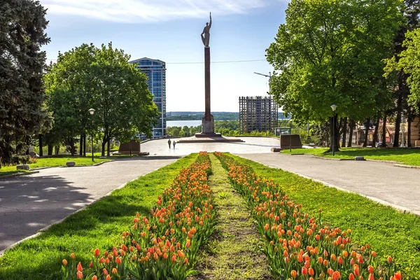 Monumento Glória Cidade Sakura Cidade Dnepr Ucrânia — Fotografia de Stock