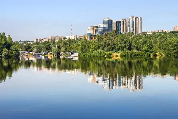 Monastyrsky Island Summer City Dnepr Dnepropetrovsk Ukraine — Fotografia de Stock