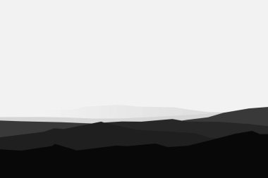 Minimalist soyut geometrik duvar kağıdı, sunum için arkaplan, manzara, dağlar 