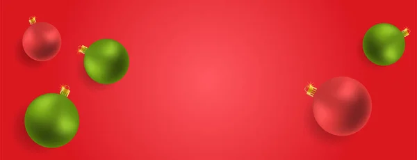 Jouets Verts Rouges Sur Fond Rouge — Image vectorielle