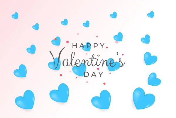 Concepto Saludo San Valentín Composición Para Día San Valentín Febrero — Vector de stock