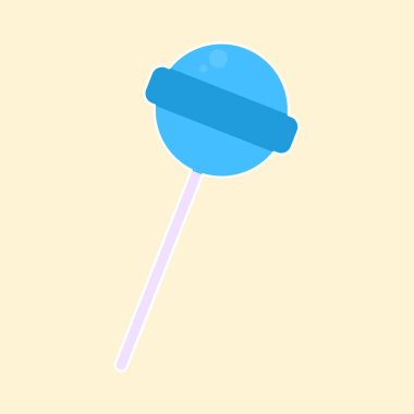 Sweet cute candy in flat style. Chyld style sweets. Vector illustration concept