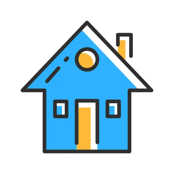 House Line Icon Build Symbol Vector Illustration Concept — Stock Vector