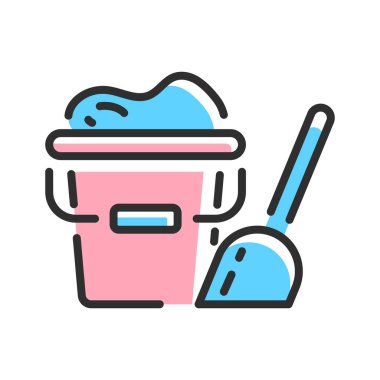 Children toy icon. Sand symbol. Vector illustration