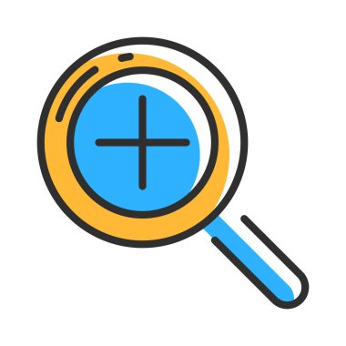 Zoom line icon. Vector illustration concept