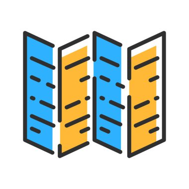 News paper line icon. Vector illustration