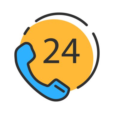 Support line icon. phones call symbol. Vector illustartion