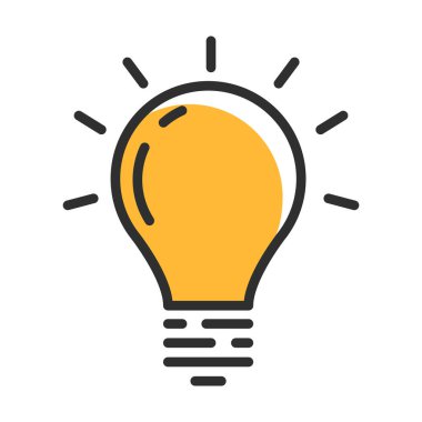 Bulb line icon. New idea logo concept. Vector illustration