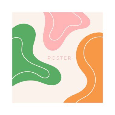 Cover on pastel color for presentation. Business abstract liquid flyer, cover, background. Vector illustration.