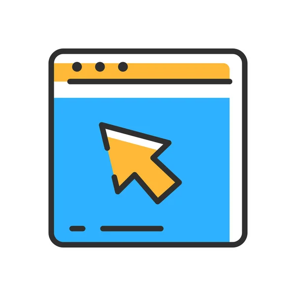 Web Navigation Icon Vector Illustration — Stockvektor