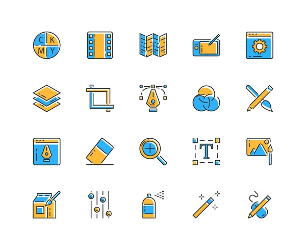 Design Line Icon Thin Line Icons Pixel Perfect Creativity Logo — Stockvektor