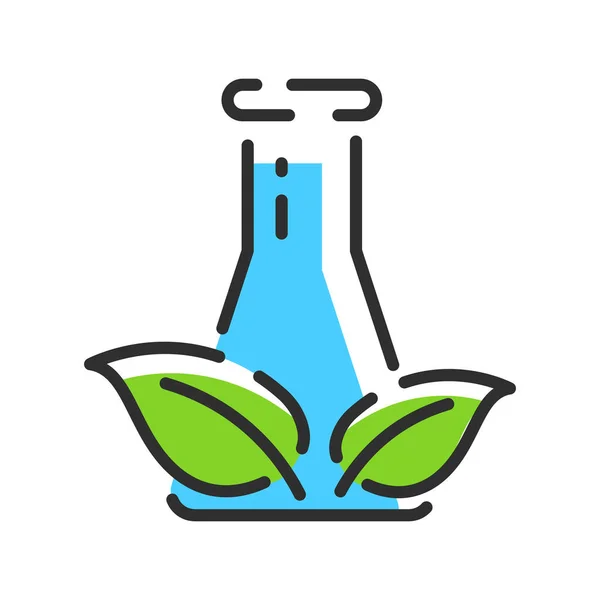 Water Analytic Line Icon Vector Illustration — Stok Vektör