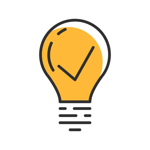 Business Idea Line Icon Concept New Fresh Idea Logo Color — Vector de stock
