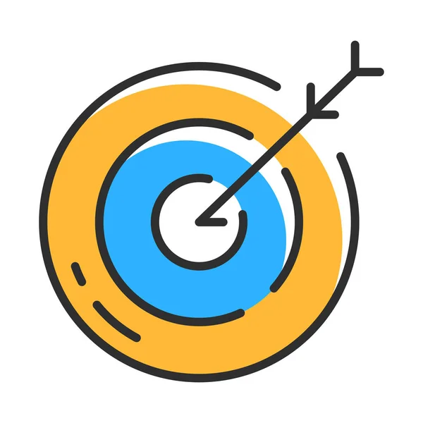 Marketing Target Line Icon Business Target Concept Vector Illustration Concept — Wektor stockowy