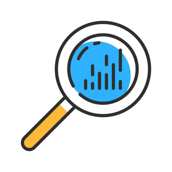 Business Analytic Line Icon Outline Data Analysis Icon Vector Illustration — Archivo Imágenes Vectoriales