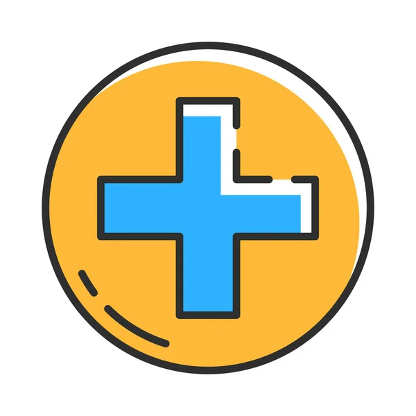 Hospital Line Icon Vector Illustration Concept — Stockvector