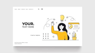 New idea concept landing page