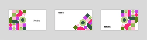 Abstract Presentation Background Mosaic Colorful Geometric Design Background — стоковый вектор