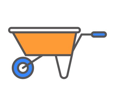 el arabası simgesi vektör illüstrasyon kavramı