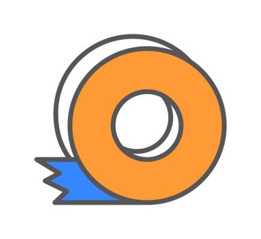 Teyp ikonu vektör illüstrasyon kavramı yalıtılıyor