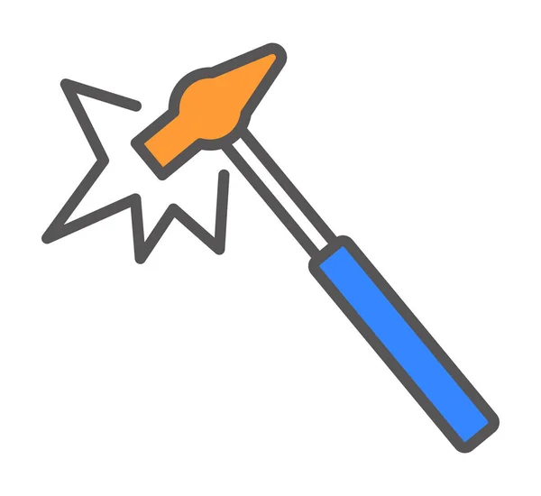 Hammer Icon Vektor Illustration Konzept — Stockvektor