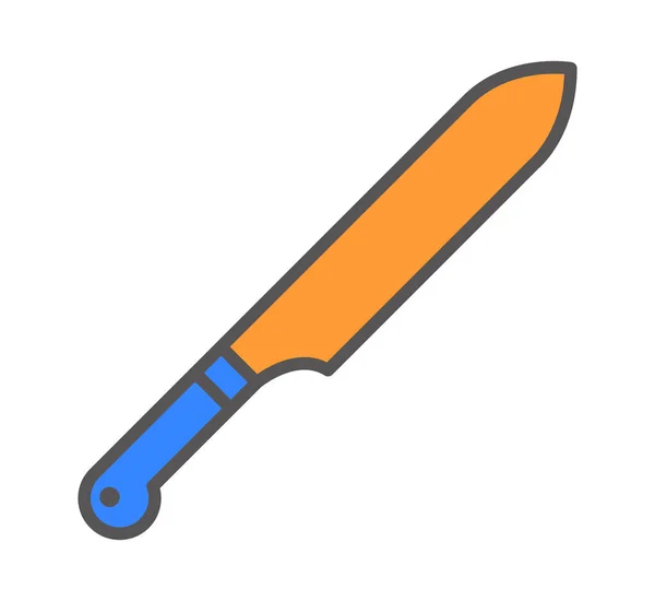 Іконка Ножа Векторна Ілюстрація Концепція — стоковий вектор