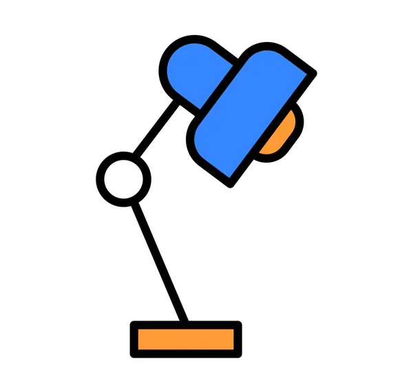 Lamp Line Icon Vector Illustration — 스톡 벡터