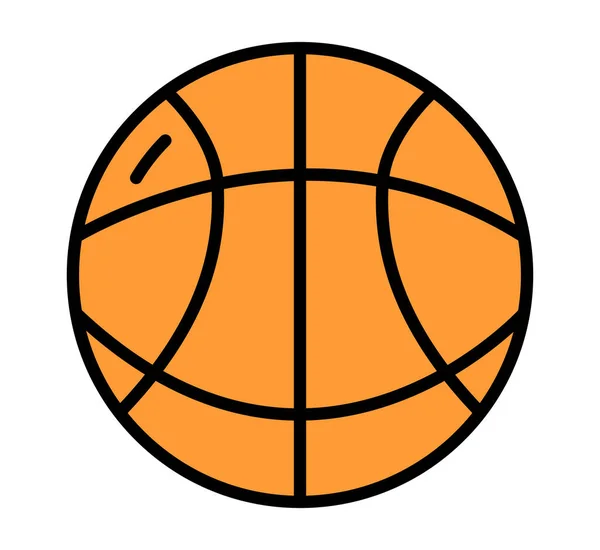 Ball Line Icon Sport Concept Illustration — Stock Vector