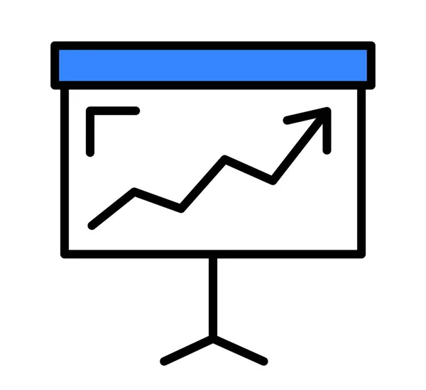 Tablero Con Concepto Icono Gráfico — Archivo Imágenes Vectoriales