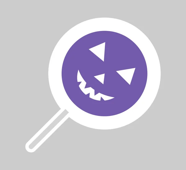 Snoep Halloween Sticker Vectorillustratie — Stockvector