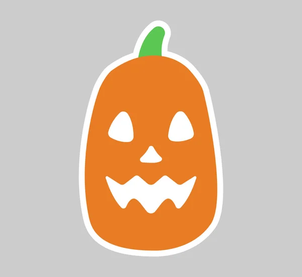 Pegatina Halloween Melón Ilustración Vectorial — Vector de stock