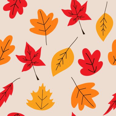 Autumn seamless pattern. Pattern for wrapping paper, textile and other design