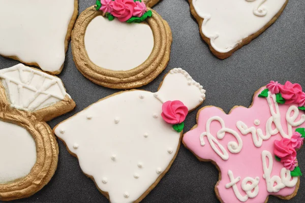Cookies Dekorerade För Bröllopsfest — Stockfoto