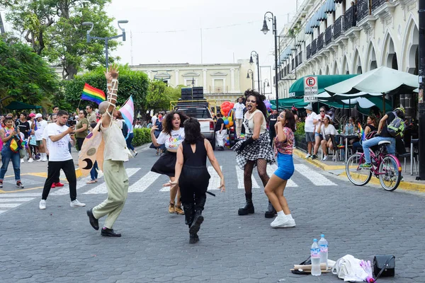 Colima Colima Mexico July 2022 People Celebrating Lgbt Pride Parade — Stockfoto