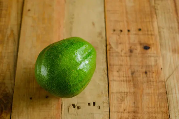 Avocado Wooden Table Isolated Avocado Foreground — 스톡 사진