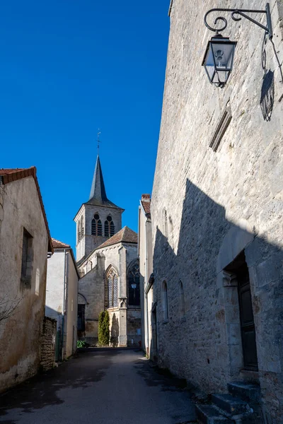 Old Street Flavigny Sur Ozerain French Commune Located Cte Department — Stock Fotó