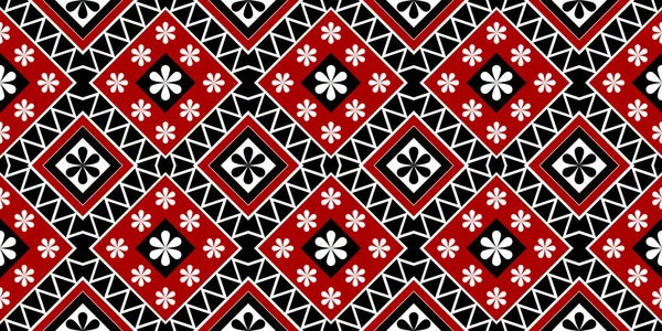 几何民族图案传统的背景图 包装材料 刺绣矢量图解图案设计 — 图库矢量图片