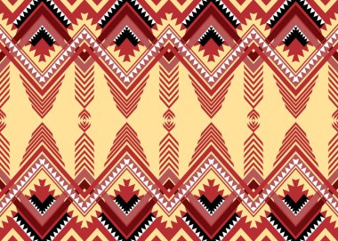 Geometrik etnik oryantal geleneksel desen. Şekil kabile nakışı. Arkaplan, duvar kağıdı, giysi, ambalaj, kumaş, vektör çizimi için tasarım