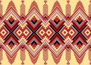 Geometrik etnik oryantal geleneksel desen. Şekil kabile nakışı. Arkaplan, duvar kağıdı, giysi, ambalaj, kumaş, vektör çizimi için tasarım