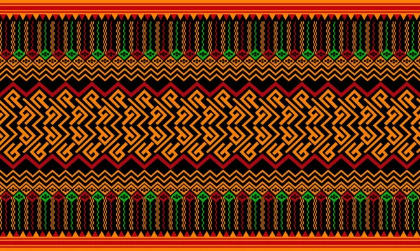 Patrón Geométrico Étnico Oriental Tradicional Figura Tribal Bordado Style Design — Vector de stock