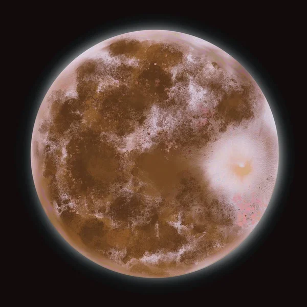 Zonnestelsel Cartoon Planeten Kosmos Planeet Melkweg Ruimte Baan Zon Maan — Stockfoto