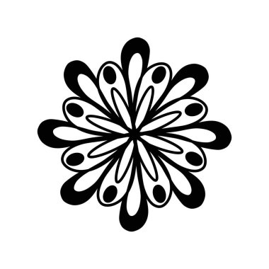 Dekorasyon için siyah ve beyaz çiçekler