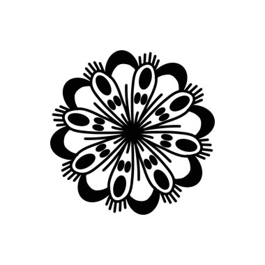 Dekorasyon için siyah ve beyaz çiçekler