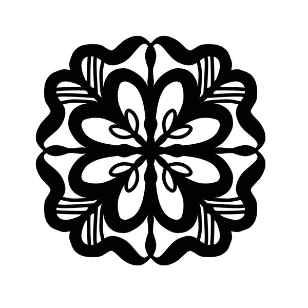 Чорно Білі Квіти Прикраси — стокове фото