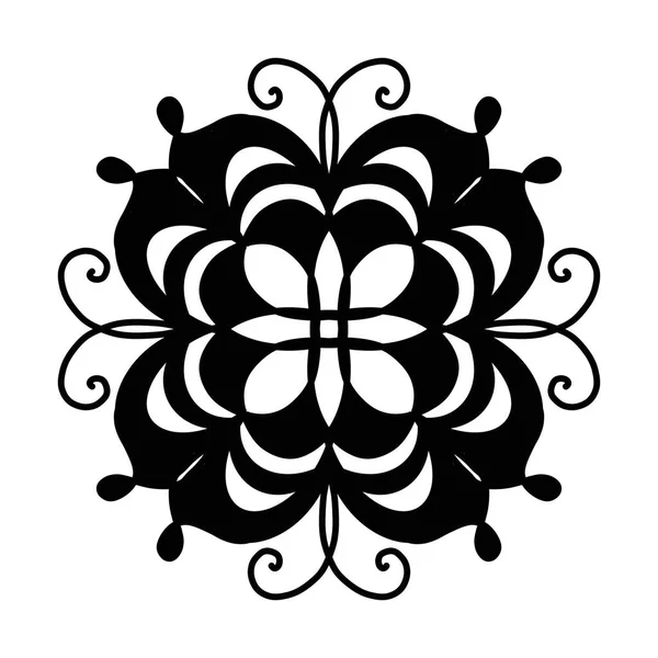 Чорно Білі Квіти Прикраси — стокове фото