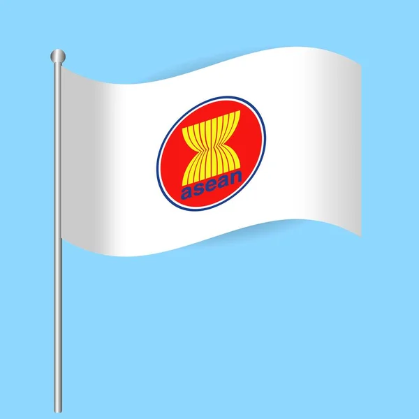Symbole Flagi Asean Economic Community Ilustracja Wektora — Wektor stockowy