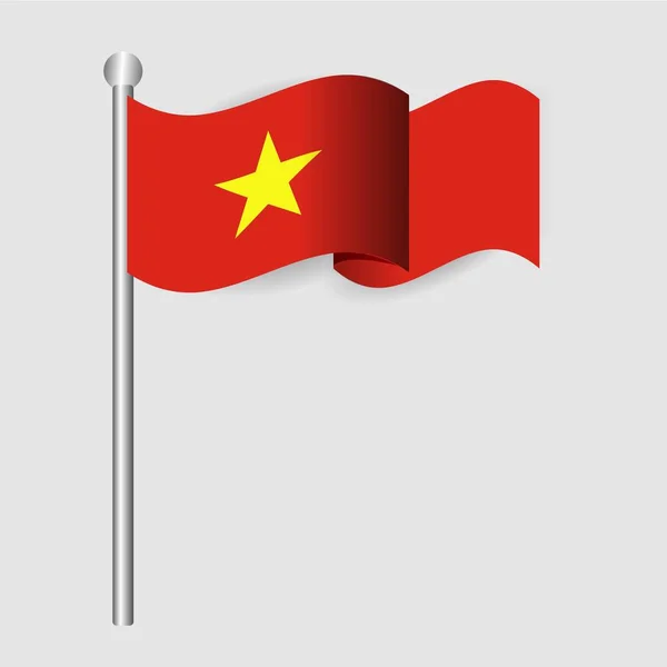 様々な創造的なデザインのベトナムの国旗のベクトルセット — ストックベクタ