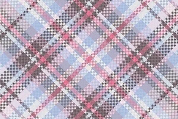 Seamless Tartan Plaid Pattern Background Valentine Color Vector Illustration — Stock Vector