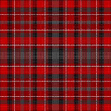 Sevgililer Günü renginde kusursuz ekose desenli arka plan. Vektör illüstrasyonu.